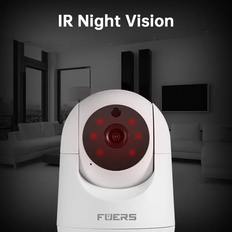 Fuers 3MP WiFi Camera Tuya Smart Home Indoor Wireless IP Surveillance Camera AI Detect Automatic Tracking Security Baby Monitor