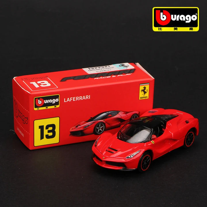 Bburago Ferrari series Multiple styles LAFERRARI Micro high precision model Car Model Collection Kids Xmas Gift Toys for Boys